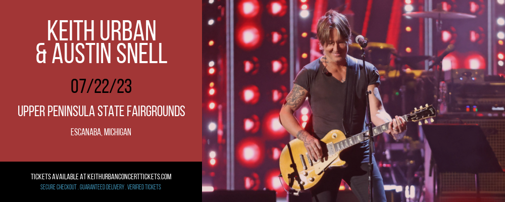 Keith Urban & Austin Snell at Keith Urban Concert Tickets